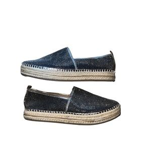 Sparkly women espadrilles.